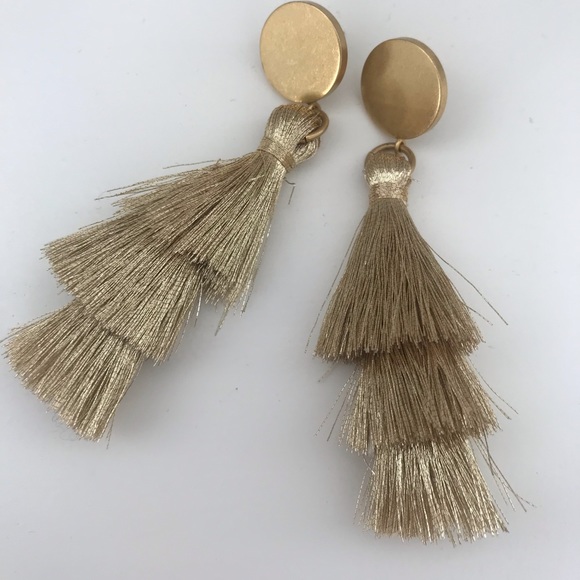 J. Crew Jewelry - Jcrew tassel earring gold